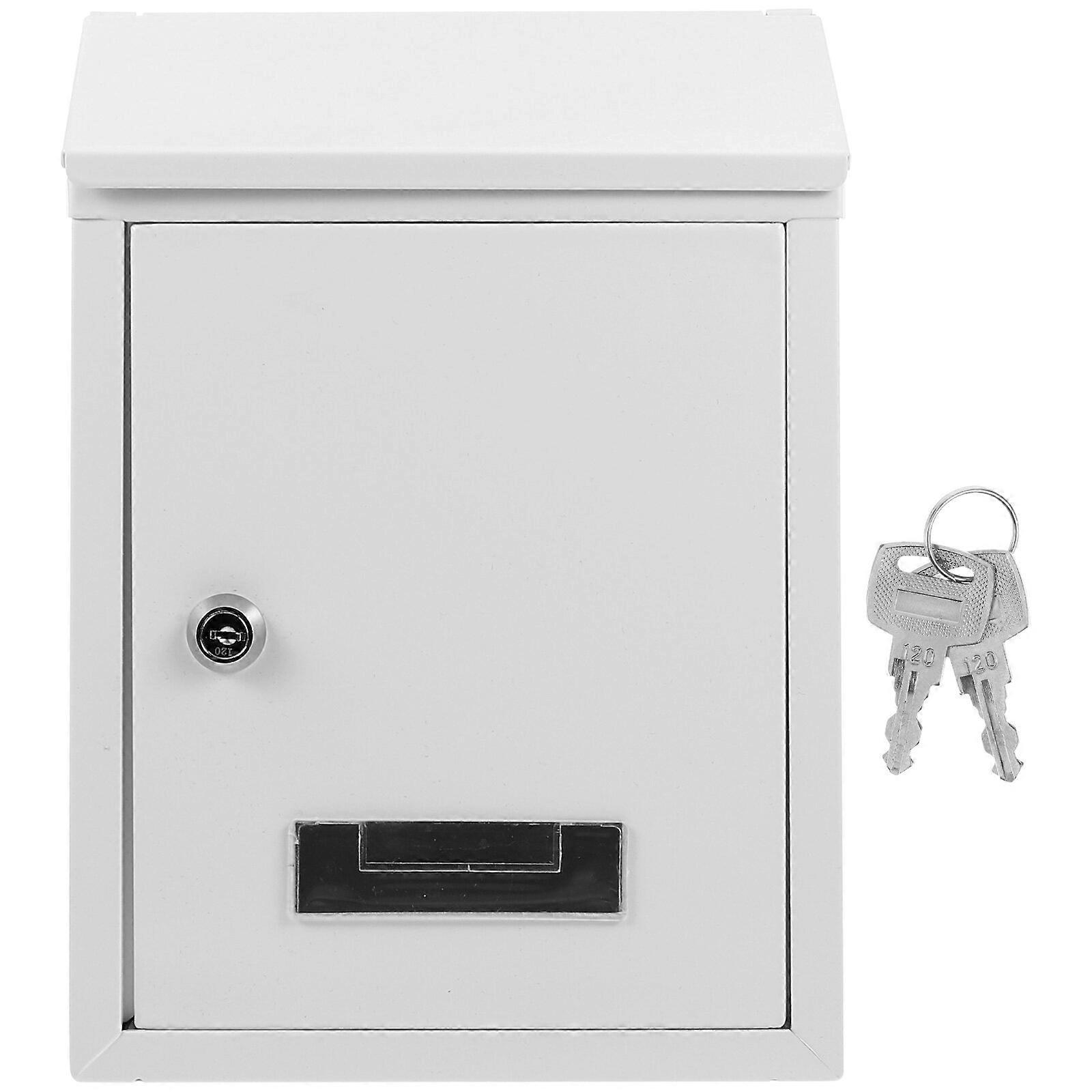 Locking Mailbox Wall Mount Large Capacity Mailbox Vintage Iron Mailbox for Home