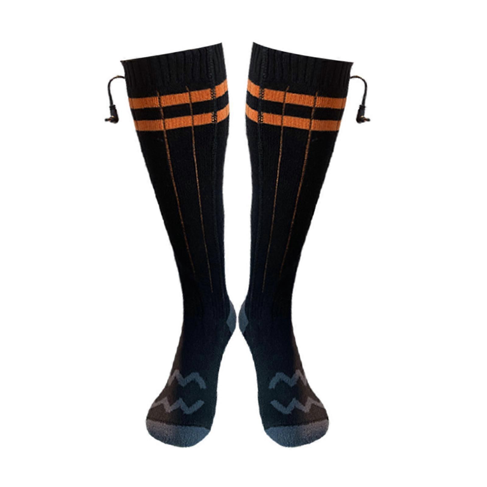 Battery Heated Socks - Unisex Warm Socks w/Built-in Heating Panels, Heat Reflective Technology