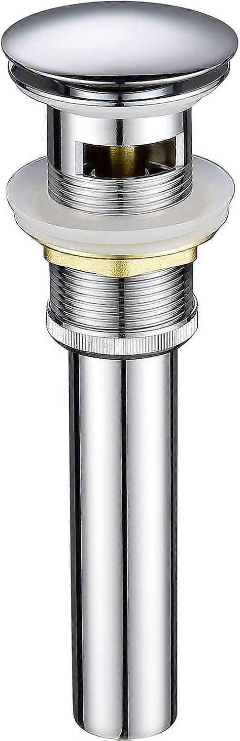 Brass drain plug with push-open overflow for retractable basin for filling and emptying Antique brass plug for basin 219 mm