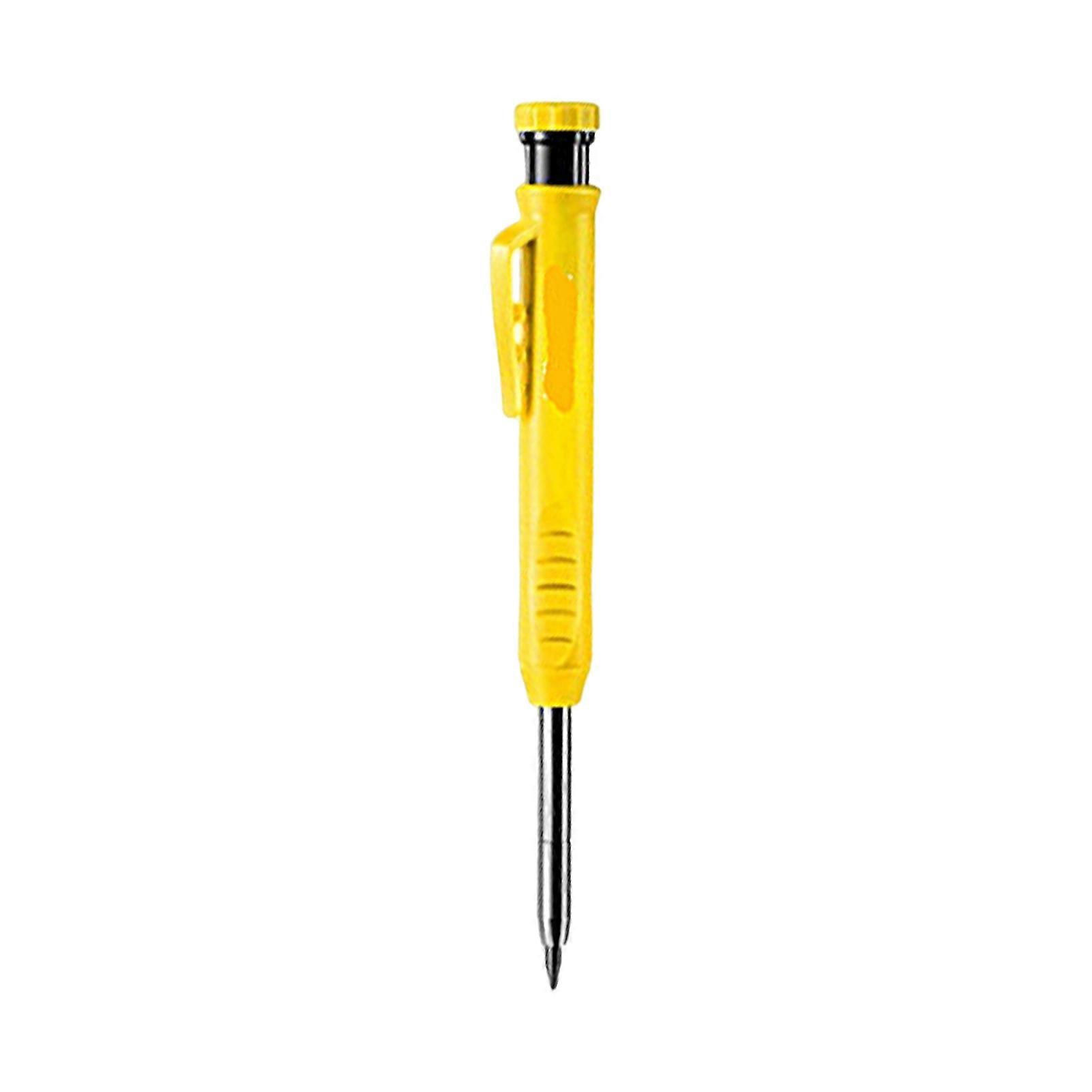 Qinhai 2.8mm Solid Carpenter Pencil Built-in Sharpener Scratch-resistant Graphite Manual Operation Woodworking Marking Pencil for Construction