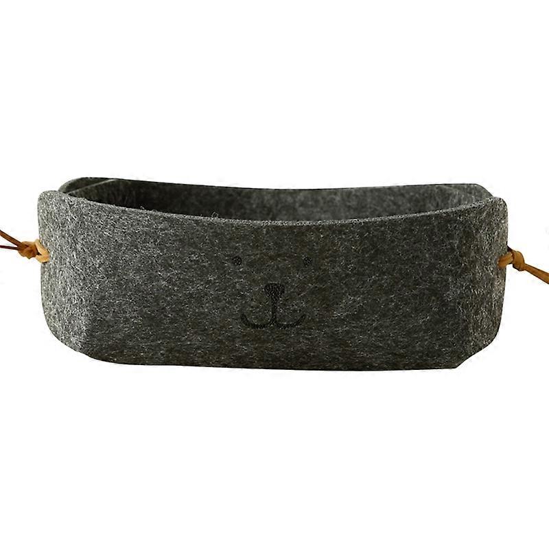 1PC Candy Box Color Cute Dog Pattern Felt Nordic Small Key Storage Basket Cute Dog Printed Mini Storage Box