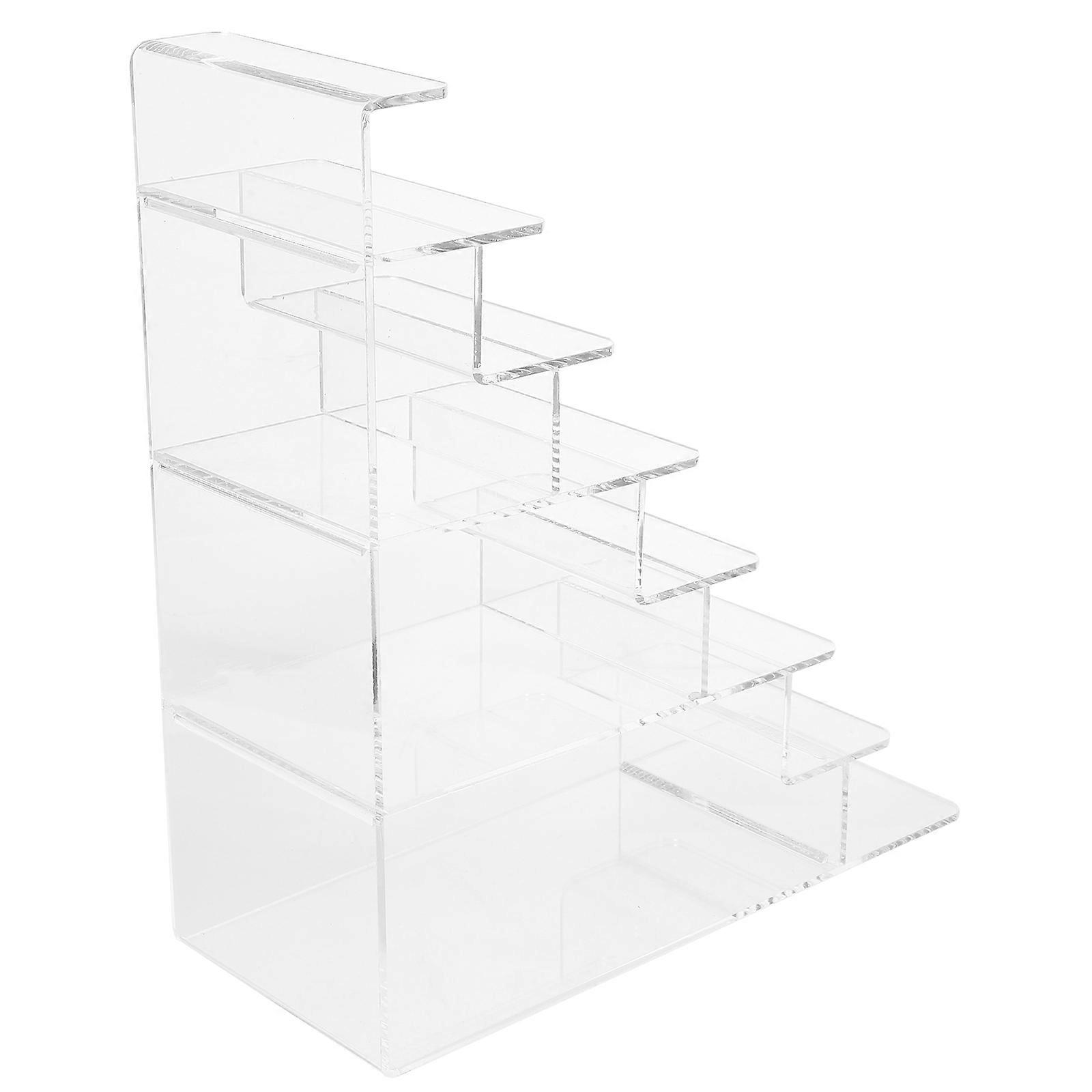 Clear Acrylic Display Stand Multipurpose Multi Layers Storage Shelf Display Riser for Retail Store