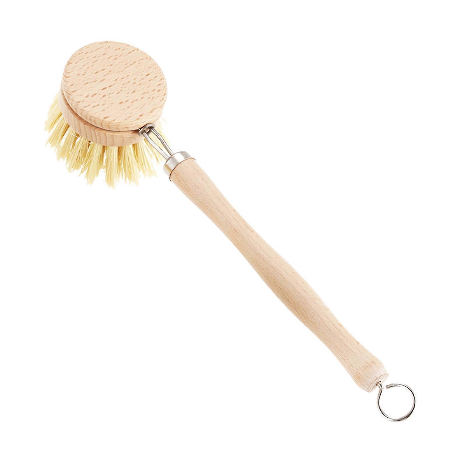 Dishwashing Brush Long Handle Labor-saving Beech Cleaning Brush Houseware for Dorm