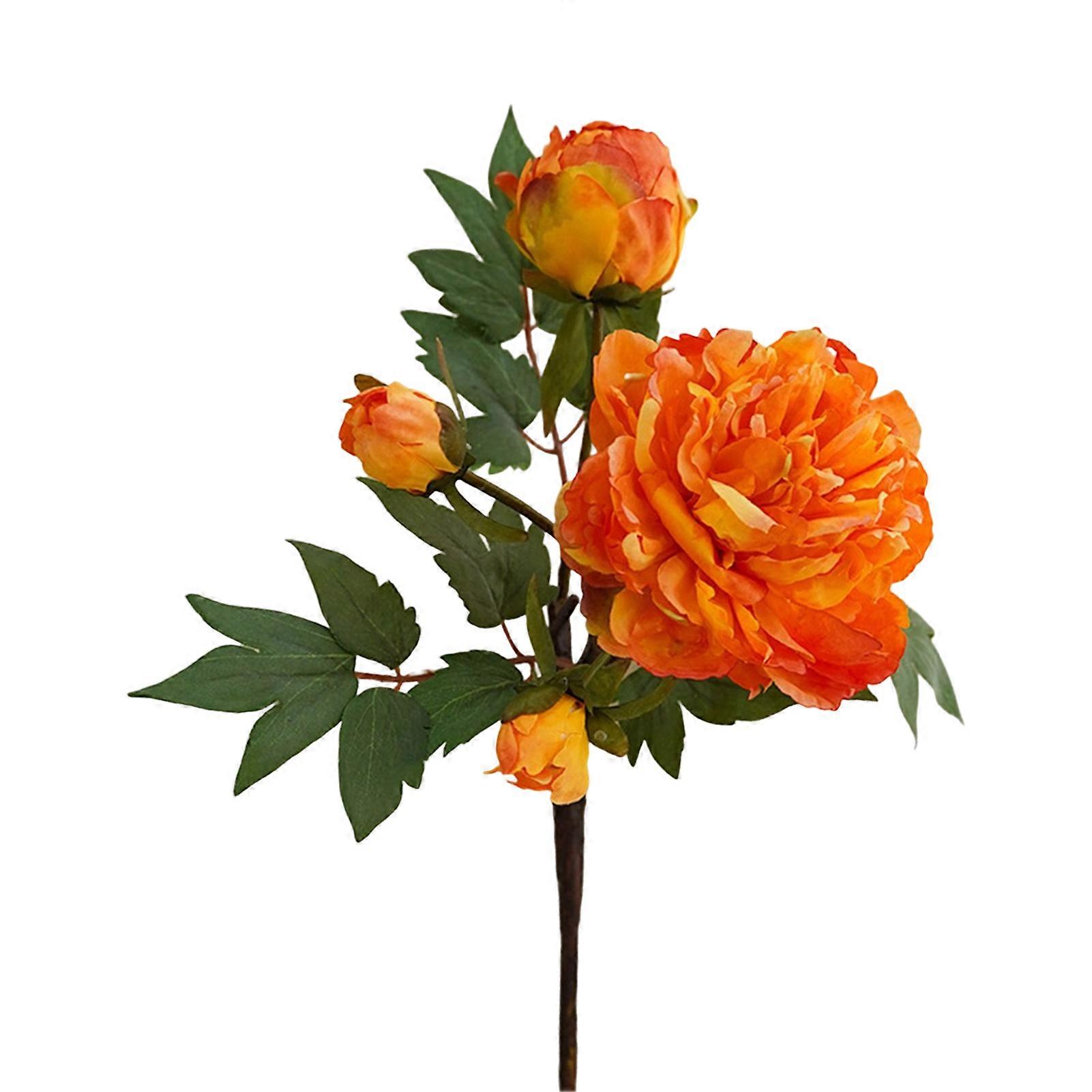 JIKAIX Realistic Fake Flower Vivid Decorative Delicate Non-fading DIY Fresh-keeping Multi Layers Petals Simulation Peony for Living Room