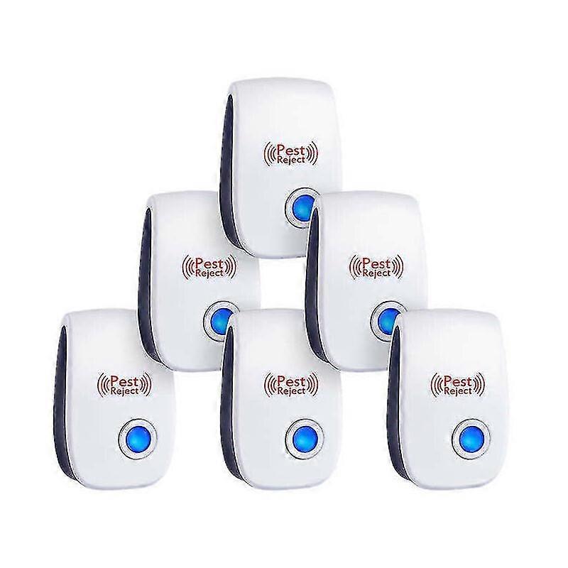 6 Pack Electronic Rat Repeller Ultrasonic Mosquito Repeller Cockroach Repeller