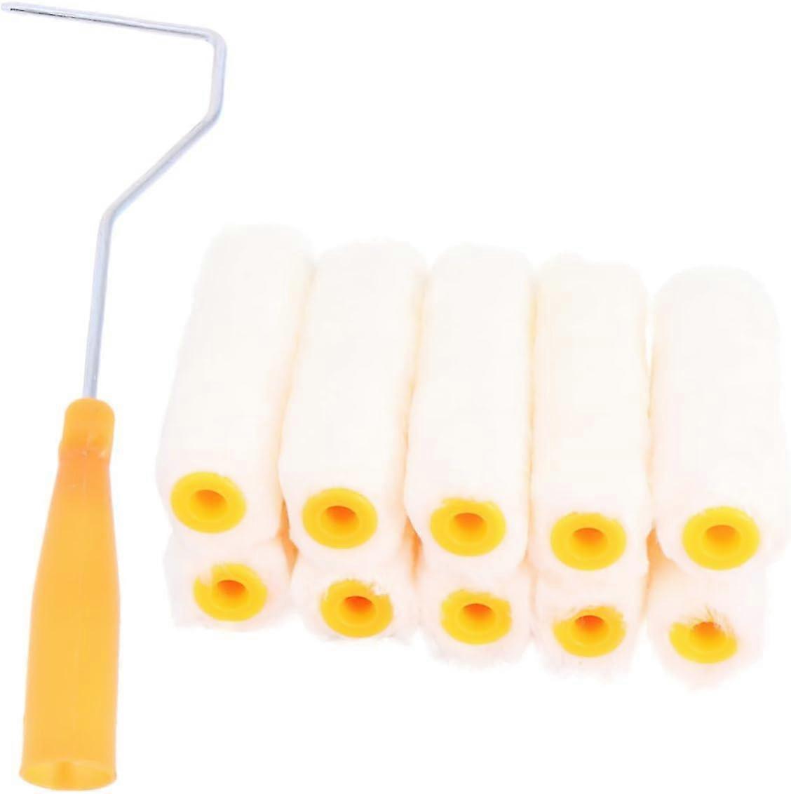 Wall Paint Roller Brush 4-Pack - Professional Grade Wallpaper and Paint Roller for Smooth Application