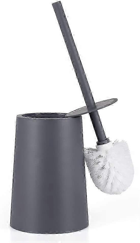 Toilet Brush With Holder Design Gray