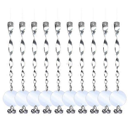 Bird Deterrent Scarer Rods Reflective Bird Repellent Device with Bells Simple Installation Outdoor Bird Scarer Pigeon Repellent Sticks