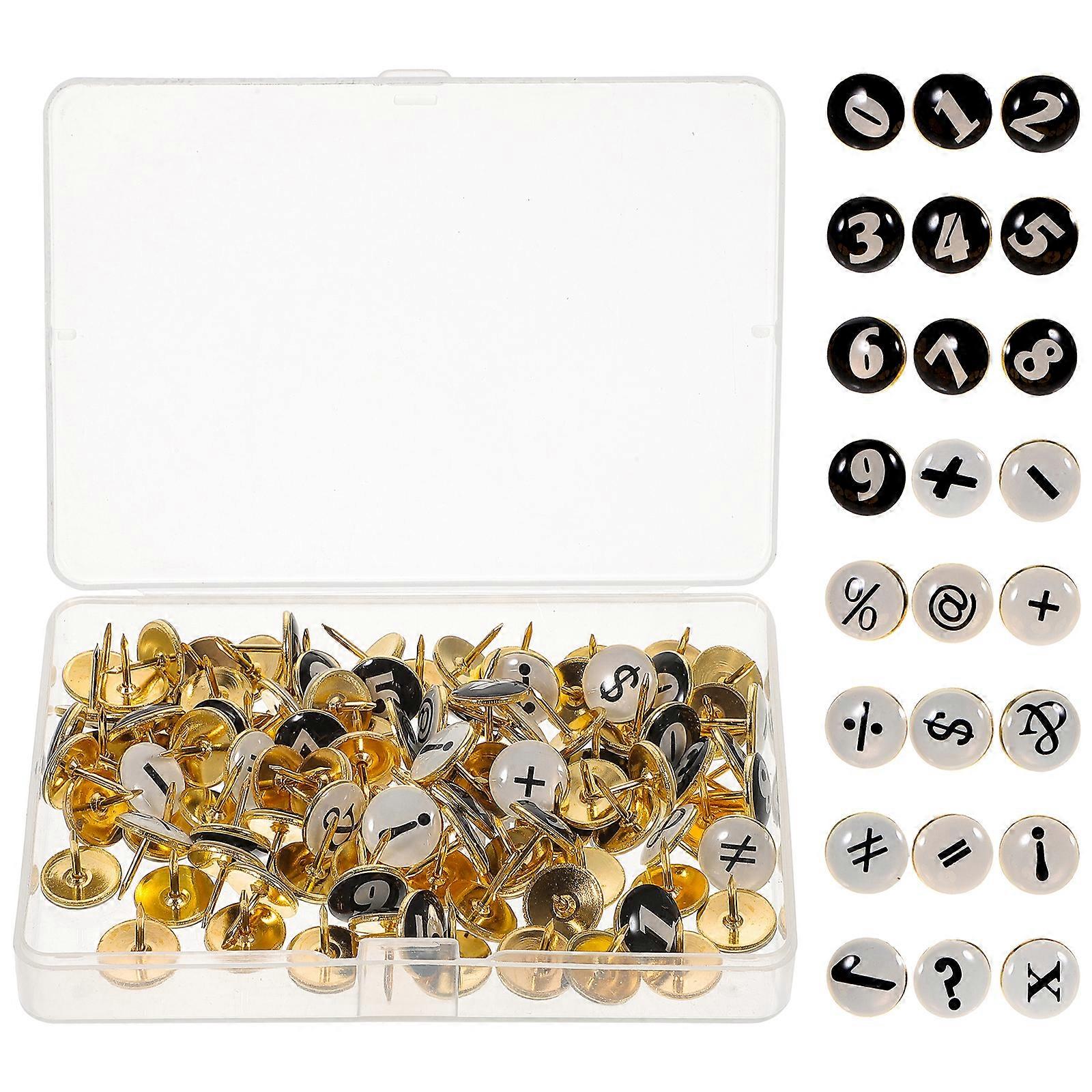 104Pcs Delicate Thumbtacks Bulletin Board Push Pin Practical Pushpins Small Push Pin Office Supplies