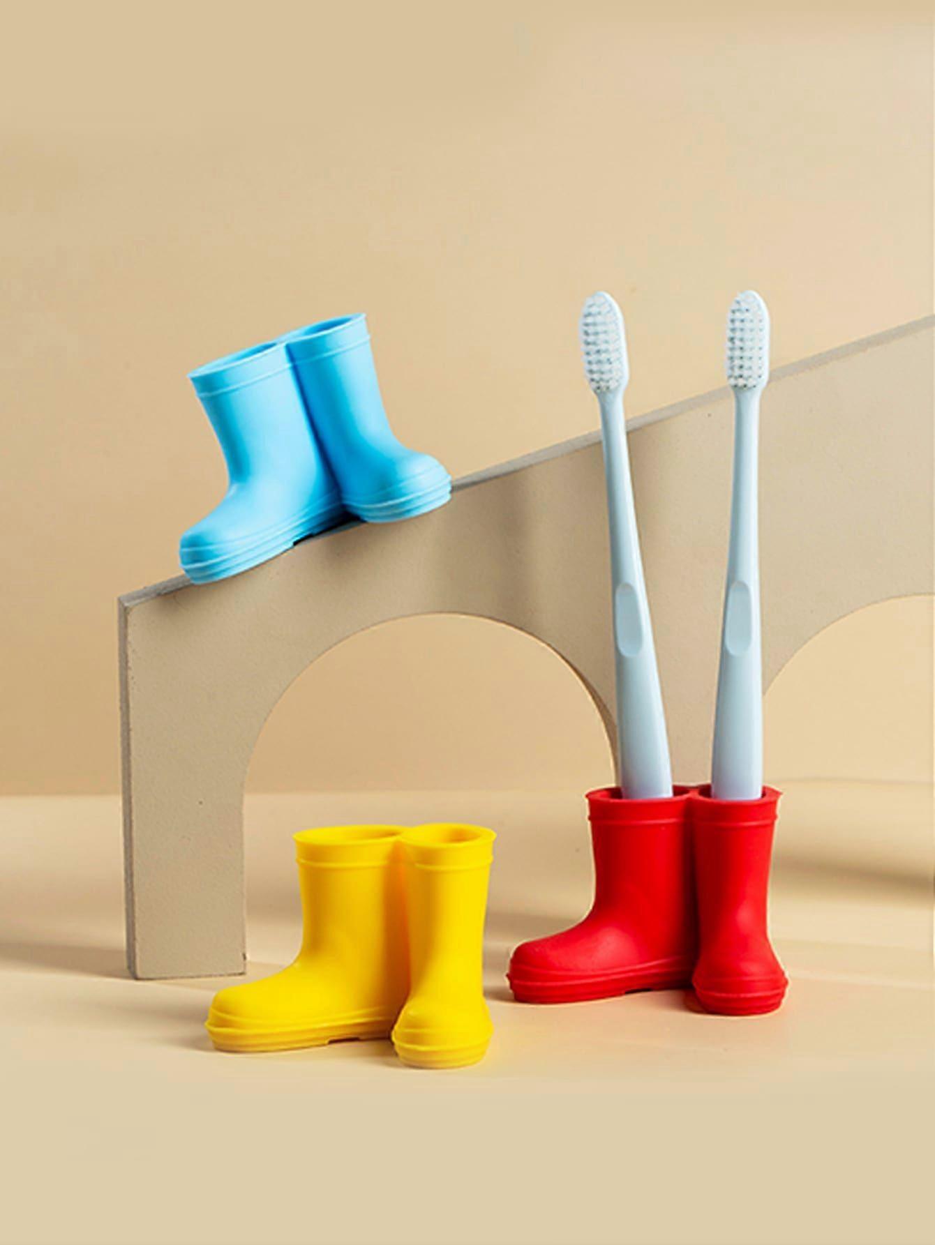 1pc Rain Boots Design Random Color Toothbrush Holder