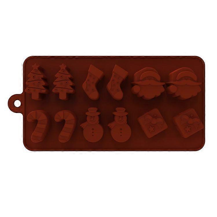 Alphanumeric Christmas Button Waffle Love Cat Claw Bone Baking Easter Silicone Chocolate Mold Egg