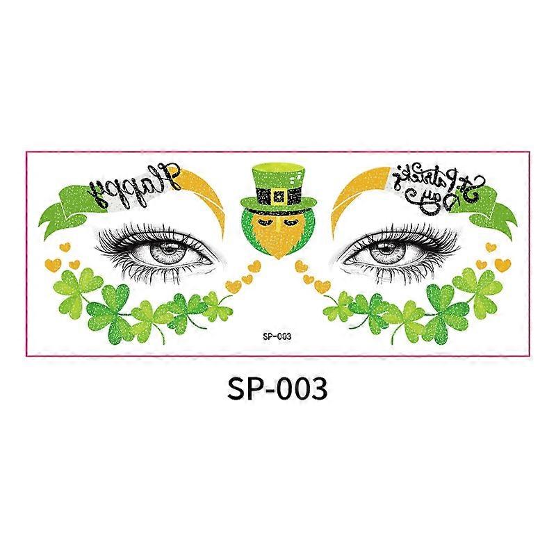 Festival-Ready Green Hat with Shamrock Art(20 Sheets)