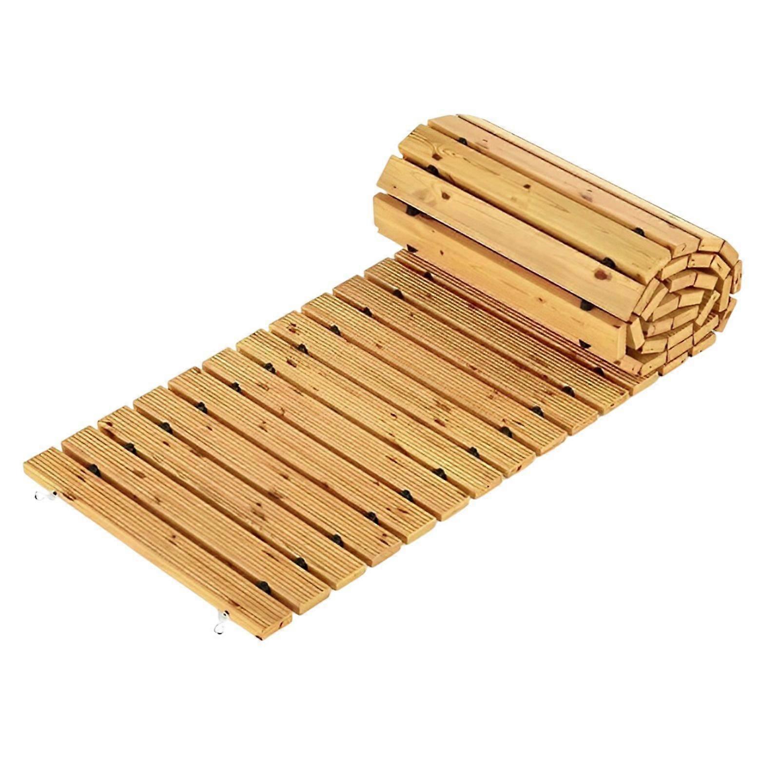 Wooden Garden Pathway Space Saving Versatile 8 ft for Patio Backyard Outside