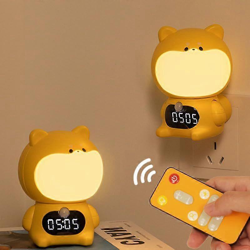 SBSG LED Plug in Night Light for Kids, Cute Dimmable Nursery Puppy Lamp with Smart Sensors and Remote Control,Xmas Birthday Gift for Kids Adult, Room
