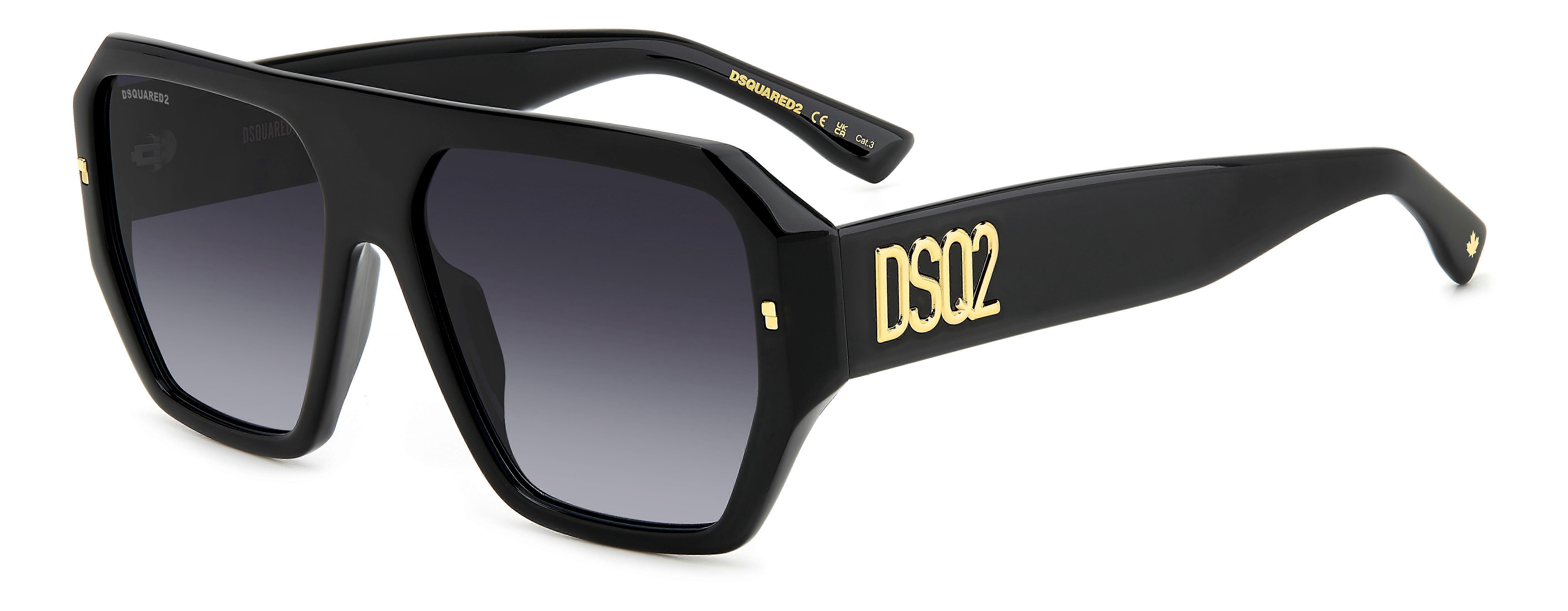 Sunglasses DSQUARED2 D2 0128/S 807 BLACK 58/16/145 MAN