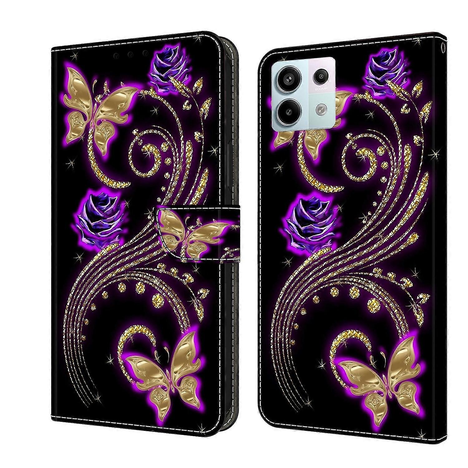 For Xiaomi Redmi Note 13 Pro / Poco X6 Faux Leather Book Case Motif 9