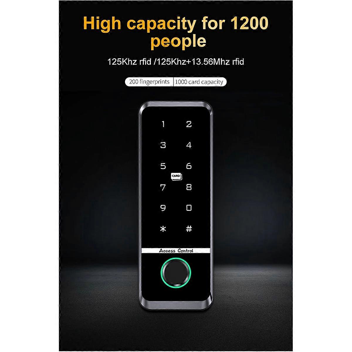 WIFI TUYA App Biometric Fingerprint Access Controller Keypad IP66 Waterproof Standalone Door Access