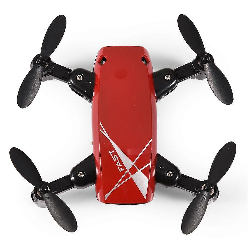 Foldable RC Drone Remote Control One Key Return Quadcopter Helicopter(Red)