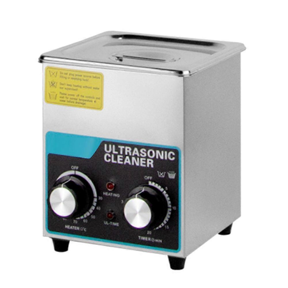 2L Knob Ultrasonic Cleaner 304 Stainless Steel with Heater&Timer 28/40KHZ Frequency Switchable for Watch Jewelry EU Plug