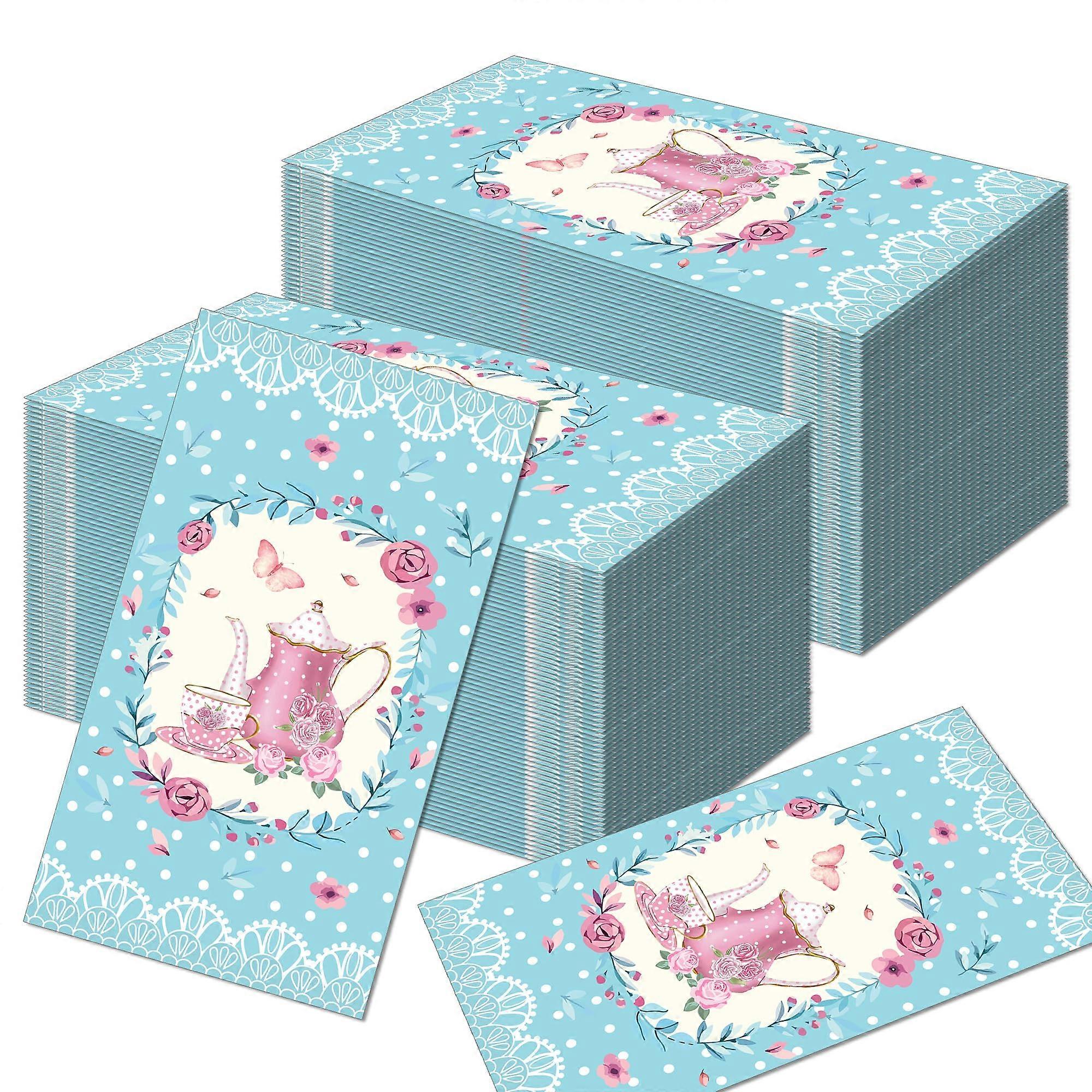100-pack tea party disposable napkins