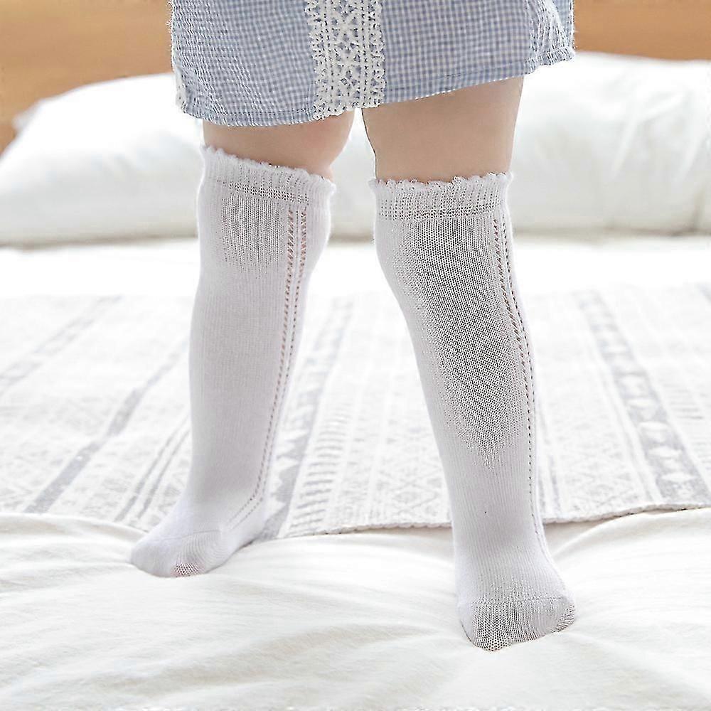 10pair/lot Newborn Long Tube Sock Boneless Children Infant Knee High Princess Mesh Hollow Out Warm Super Soft Baby Knees Socks