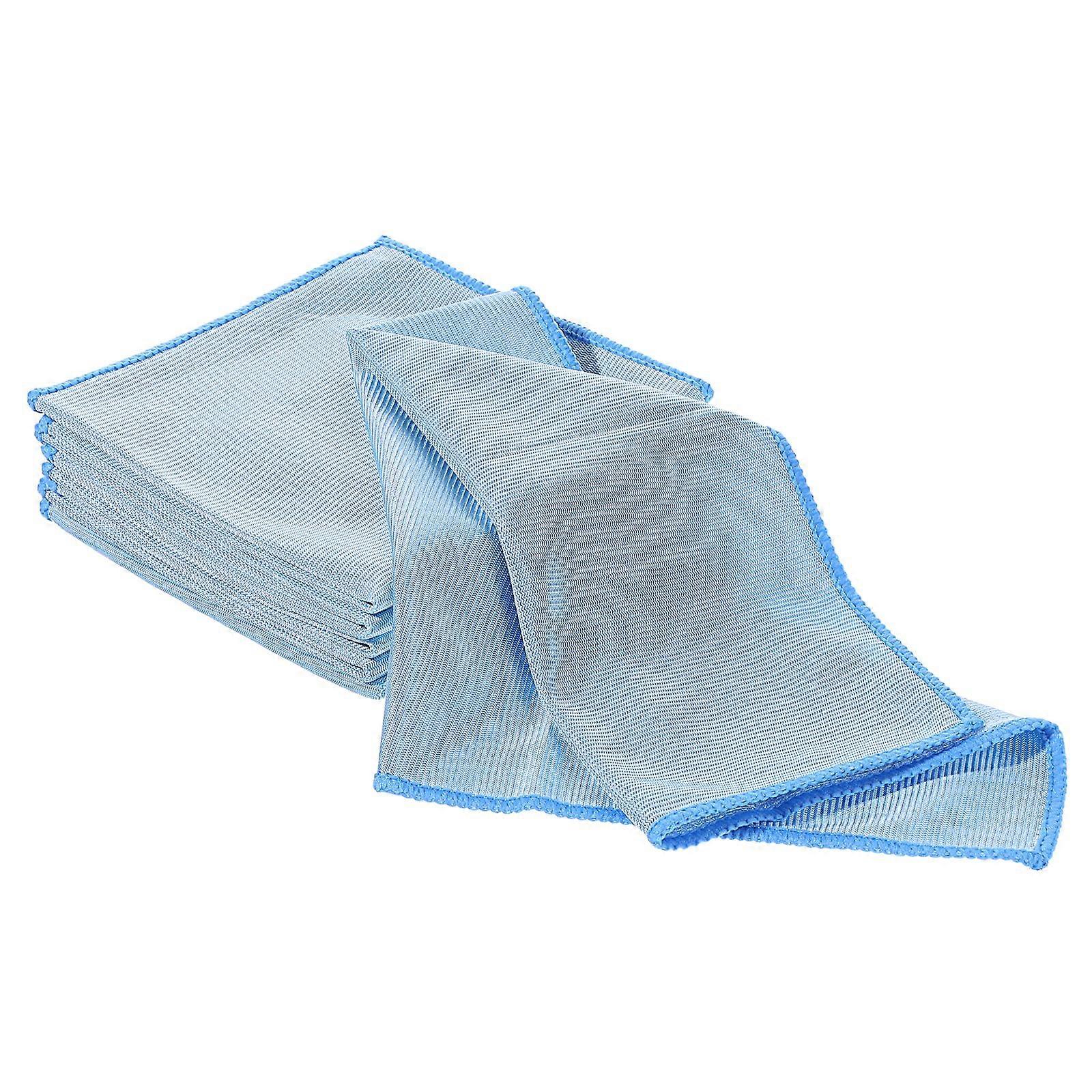 Streak-Free Glass Cleaning Cloths - 6 Pack, 12"x12", Microfiber Material for Streakless Shine and Safe Use