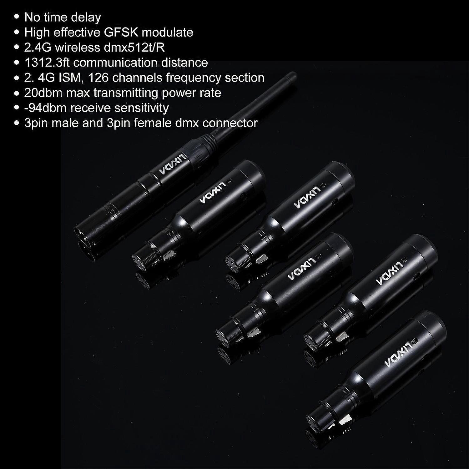 DMX512 2.4G Wireless Transmitter Receiver Set 126 Channels for Party DJ Show Club Disco KTV Stage Li
