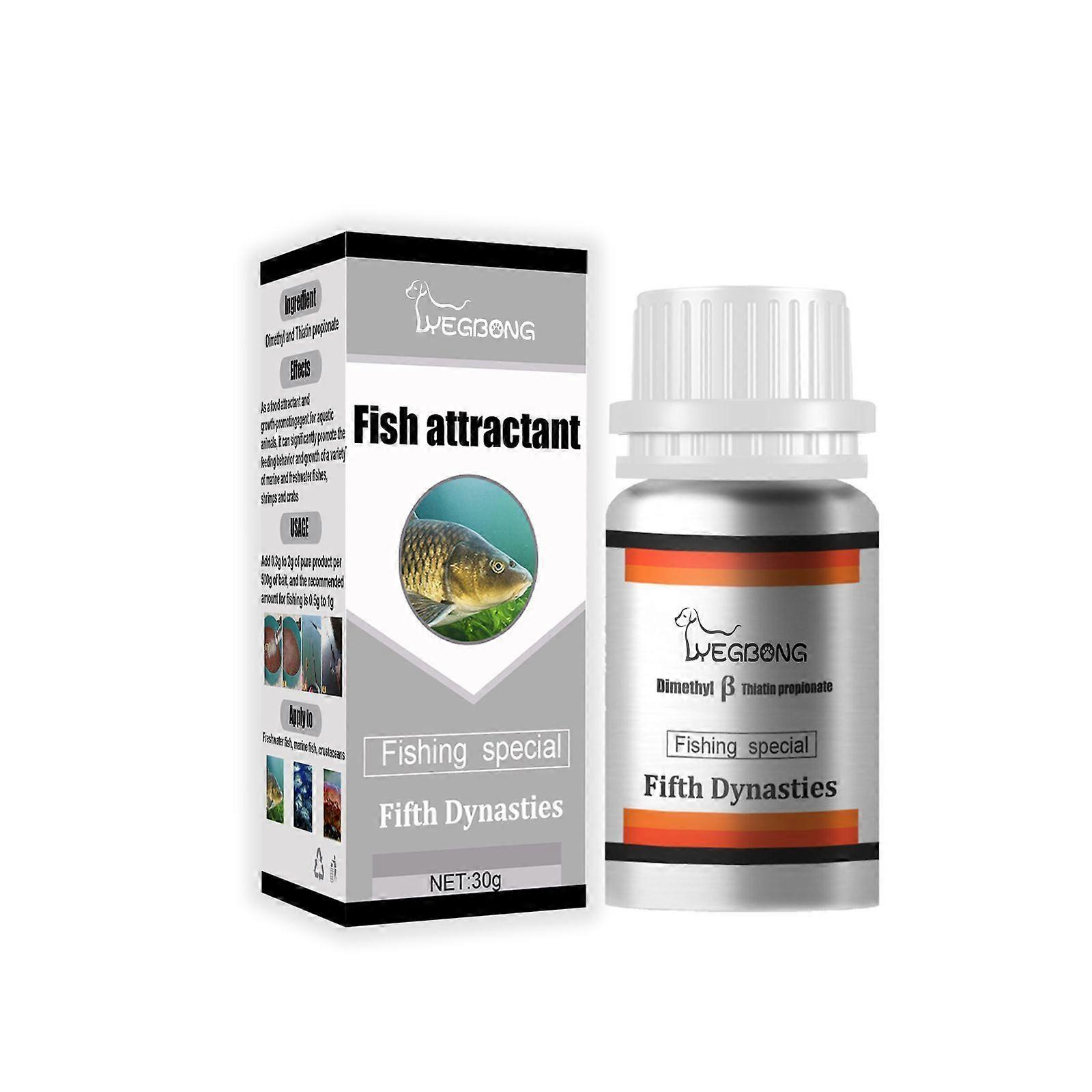 Powerful Fish Attractor Bait with Dimethyl Propionate Fast-Acting, Versatile, and Easy-to-Use Carp & Freshwater Fishing Bait (30g)