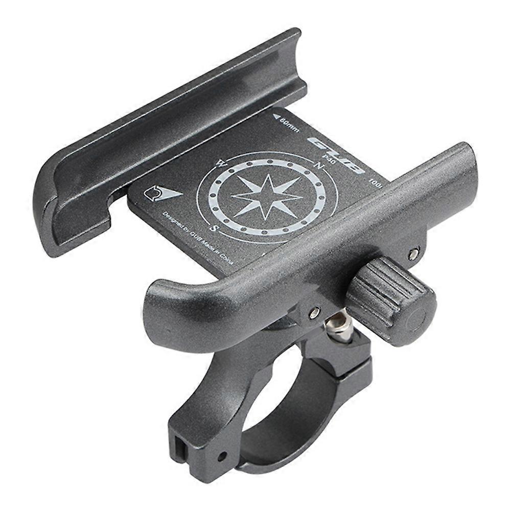 GUB P40 360 Degree Rotation Bicycle Handlebar Mount Aluminum Alloy Phone Holder Bracket-Titanium