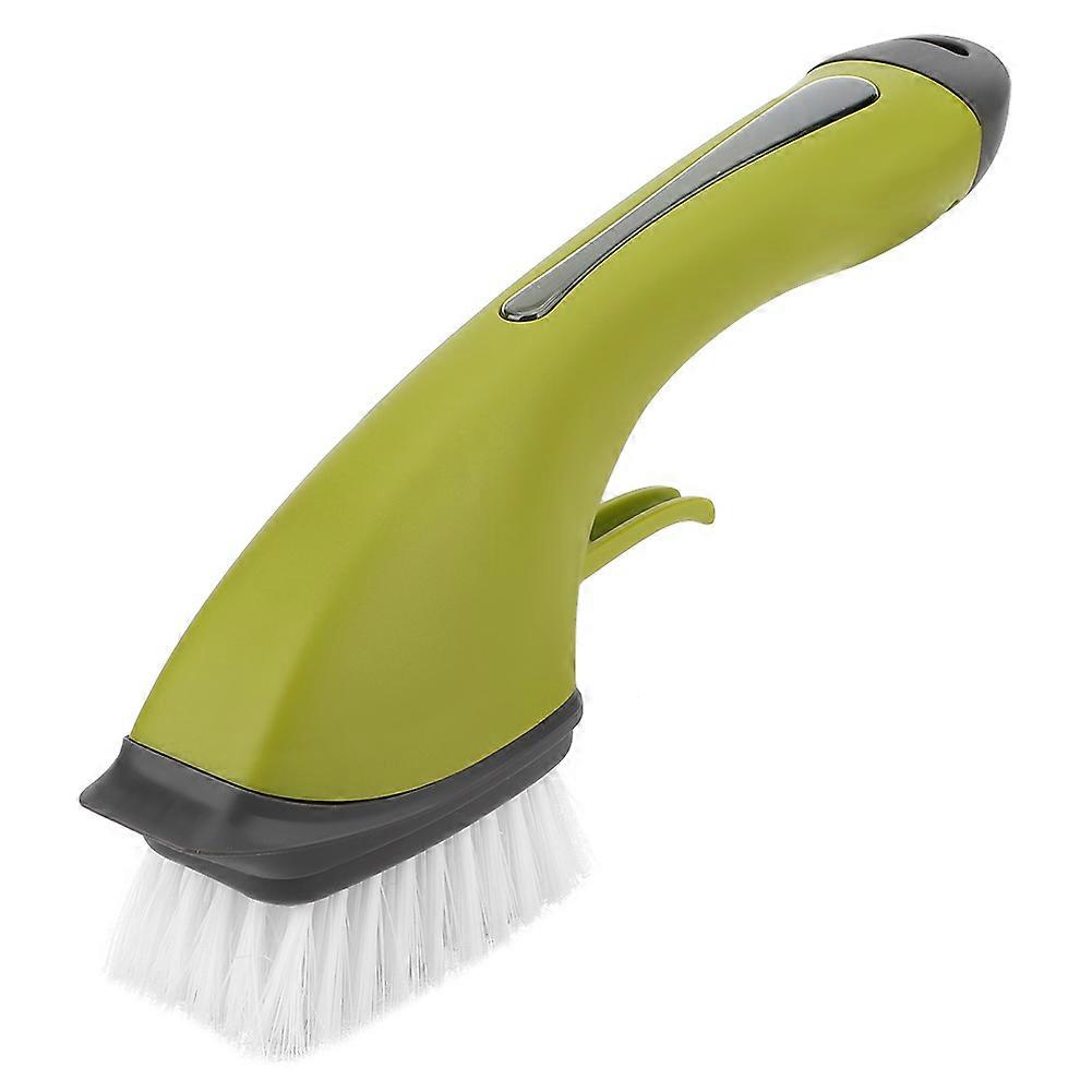 Anti-slip Long Handle Automatic Add Detergent Cleaning Brush Detergent-Dispensing For Restaurant Kitchen And Home Use