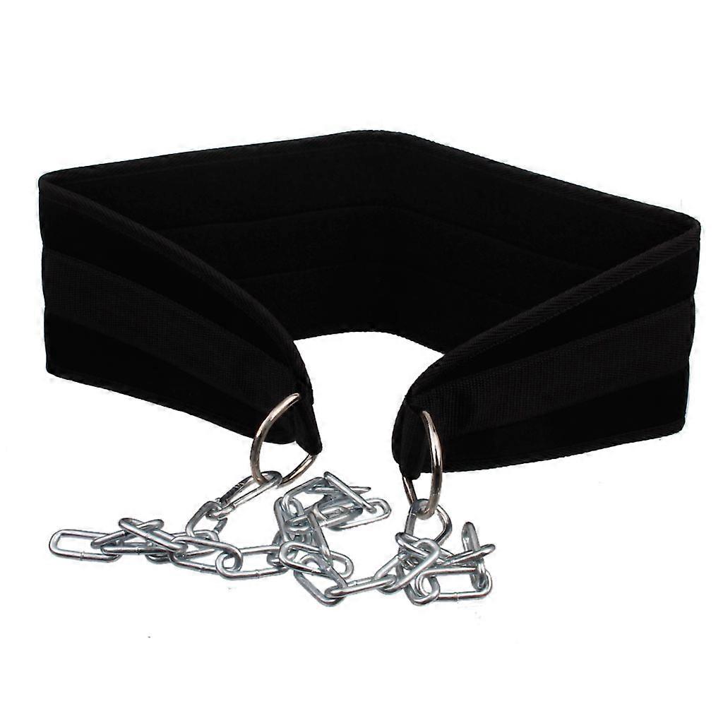Gym Training Back Pull Up Dipping Belt Body Building Weight Lifting Chain