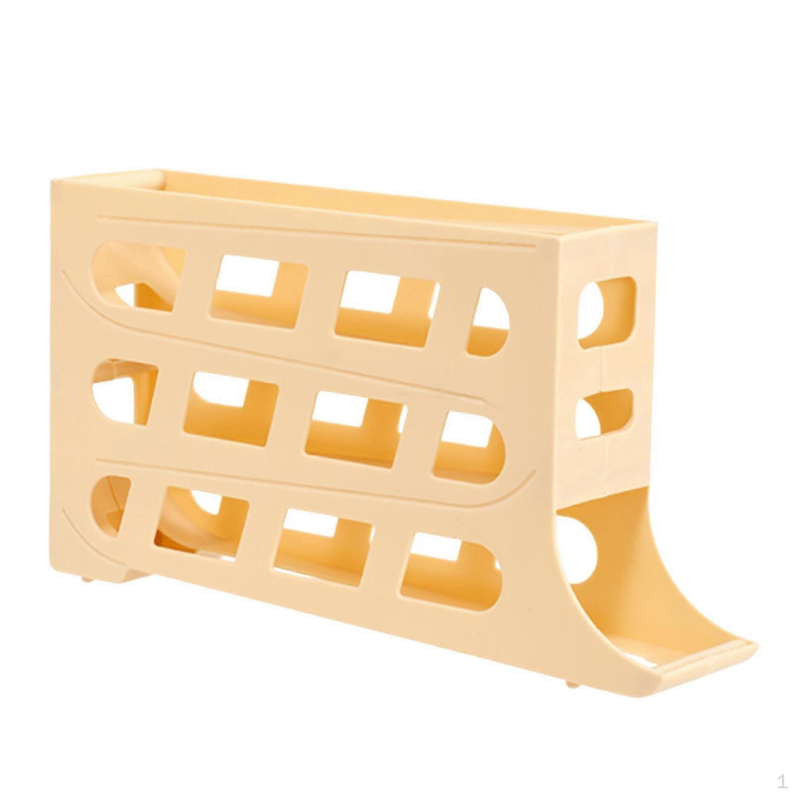 Auto Rolling Down Egg Dispenser Automatically Container Fridge Rack
