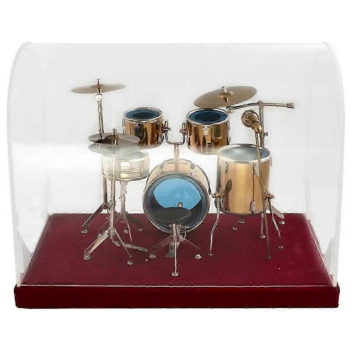 Miniature Jazz Drum Kit Model Mini Drum Cymbal Musical Instrument Model js