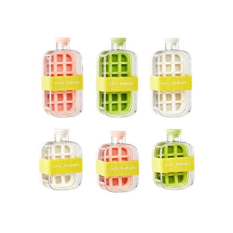 2-in-1 Ice Maker Ice Cube Tray & Water Bottle, Touch-Free Silicone Ice Cube TrayIce Cube Bottle, 2 in 1 Touch-Free Ice Cube Tray Water Bottle with Lid