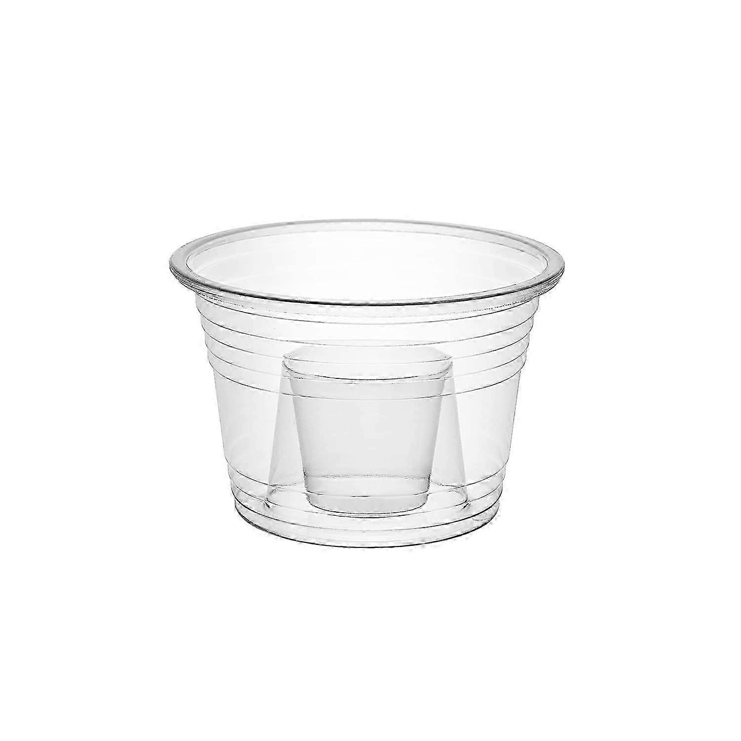 100 Pack Soft Plastic Clear Bomber Cups for Jager Blaster Power Bombs 3oz