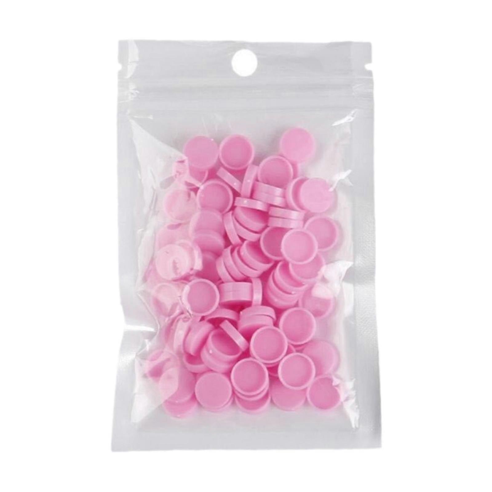 100 PCS Extension Glue Holder Glue Cup Plastic Glue Pallet Pad for Extension