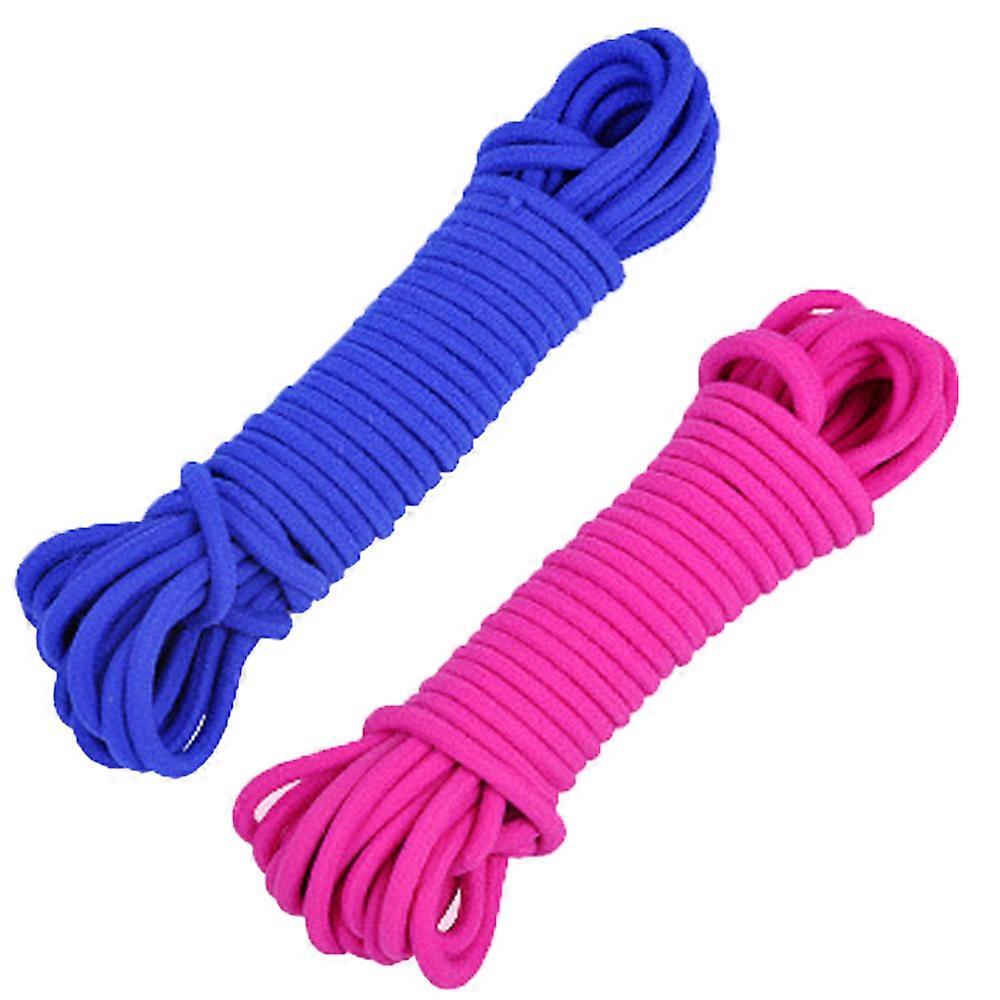 Elastiskt hopprep, Multifunktionellt rep, Utomhus Fitness, Mjukt bomullsrep