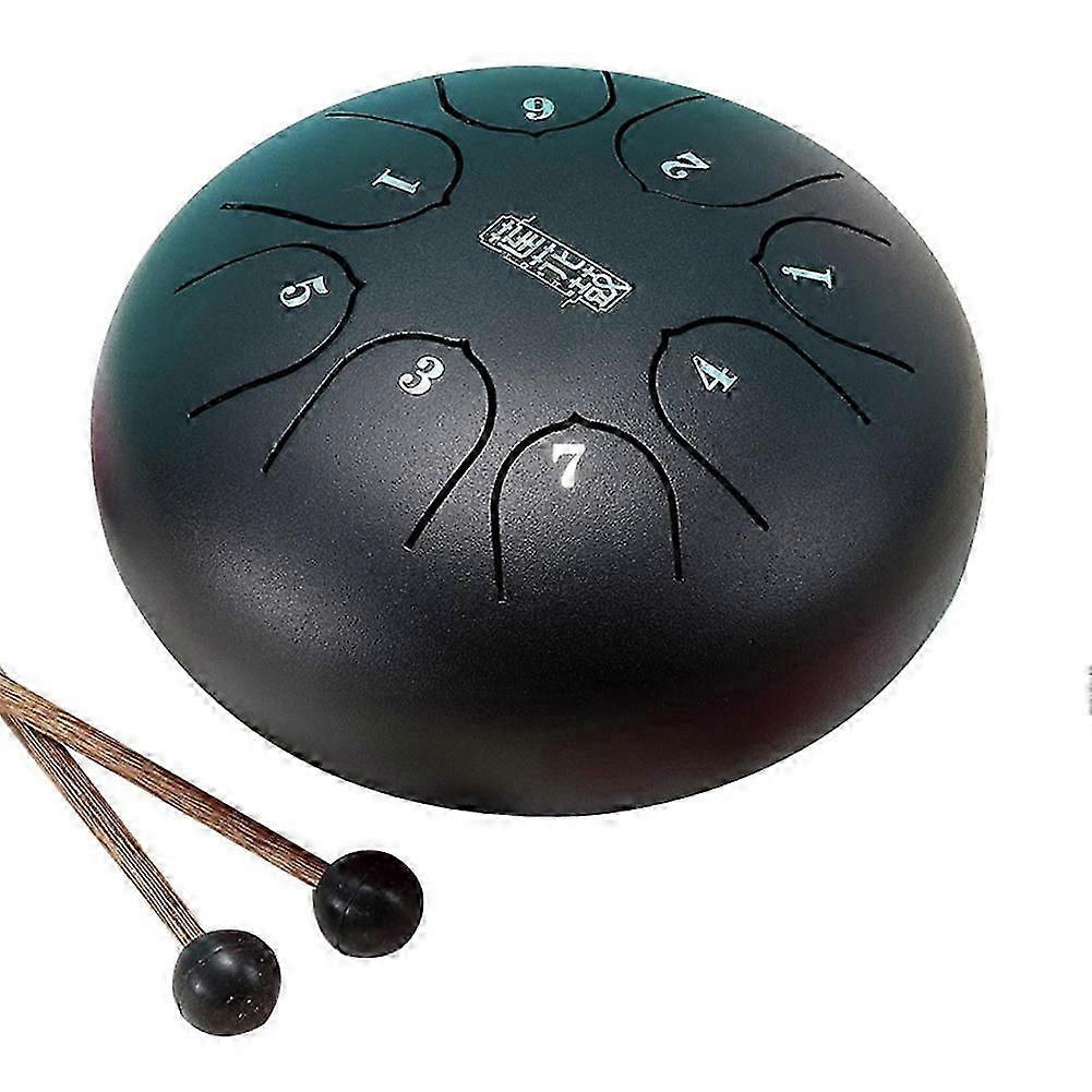 Nature Steel Drum Kit Tongue Drum 6 Inch 8 Tune Steel Hand Pan Drum Tank Drum Percussion-Yvan