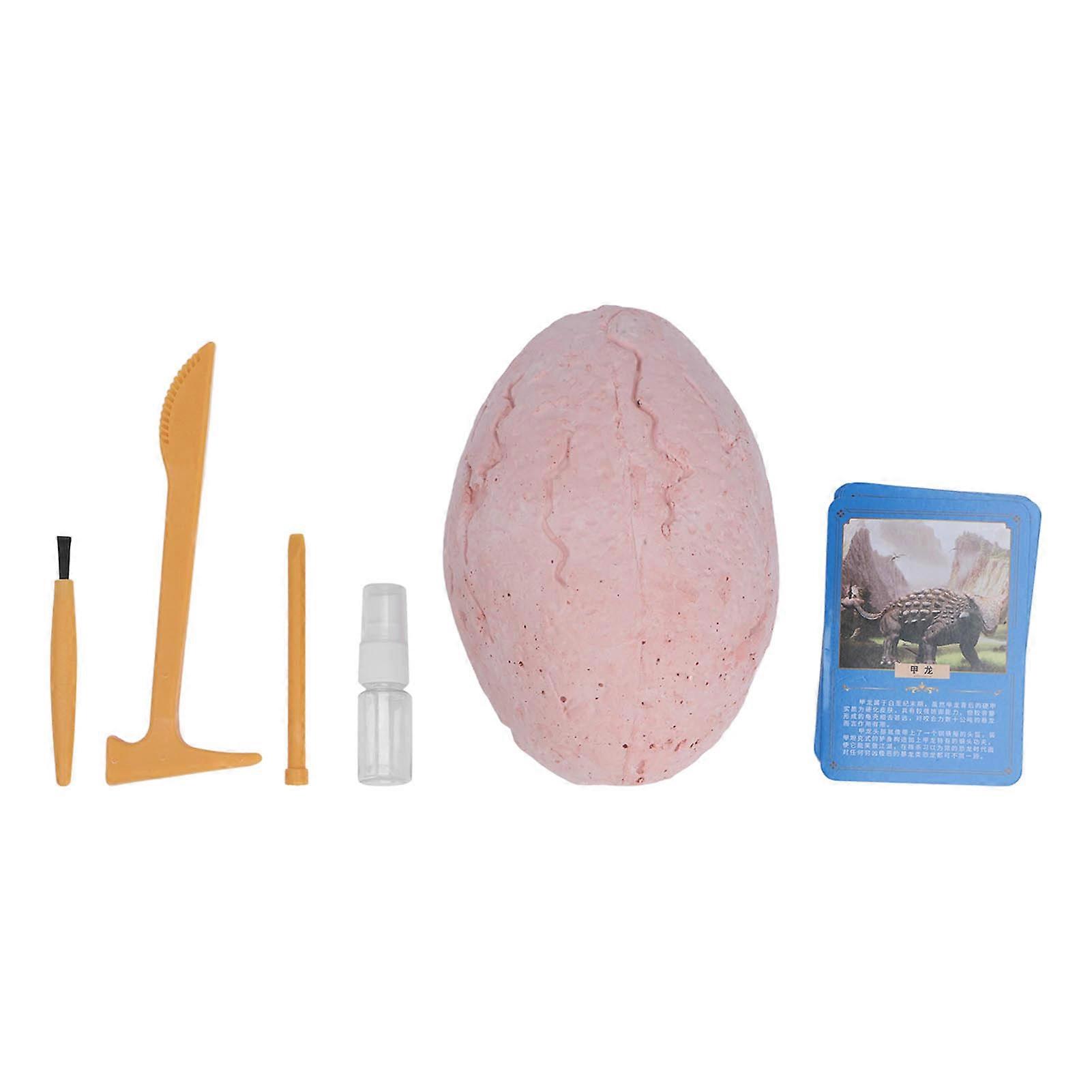 Dig Kit Children Egg Excavation Toy Environmental Friendly Luminous Dinosaur Models with Inmation Cards