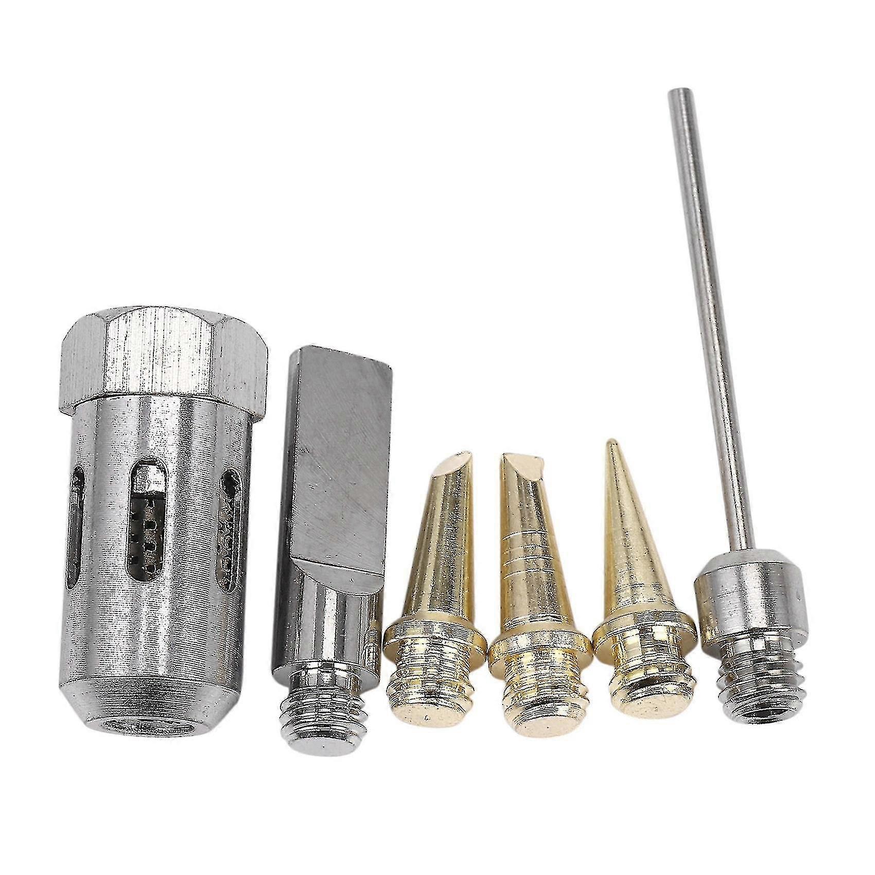 6 Pcs Flame Butane Gas Soldering Tips+nozzle Butane Gas Solder Tip For Mt-100 Ht-1937 Butane Gas So 2588 Walkbee Walkbee 2954 B