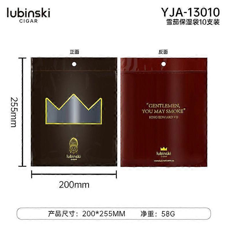 Lubinski Cigar Moisturizing Bags 10 Pieces 20 Pcs Large Capacity Portable Cigar Travel Moisturizing Package Sealed Constant Humidity