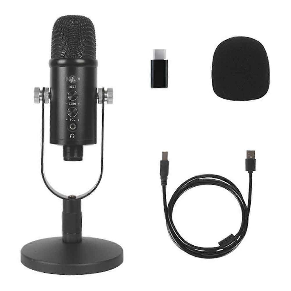 USB Microphone Professional Plug Play Studio Microphone with Stand A