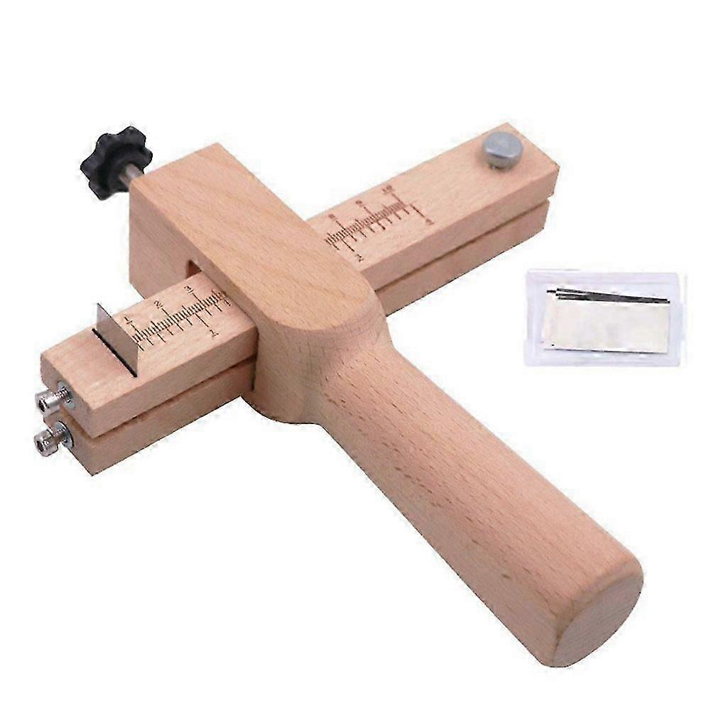 Wooden Belt Cutter Adjustable Cutting Tool for Leather Craft Handmade DIY Work Tools