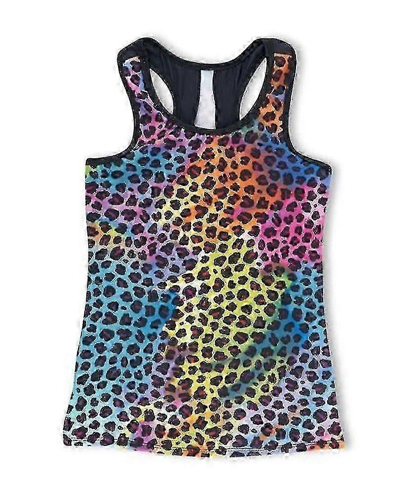 Baby Toddler Dresses Rainbow Leopard Pattern Printed Tank Top Dress