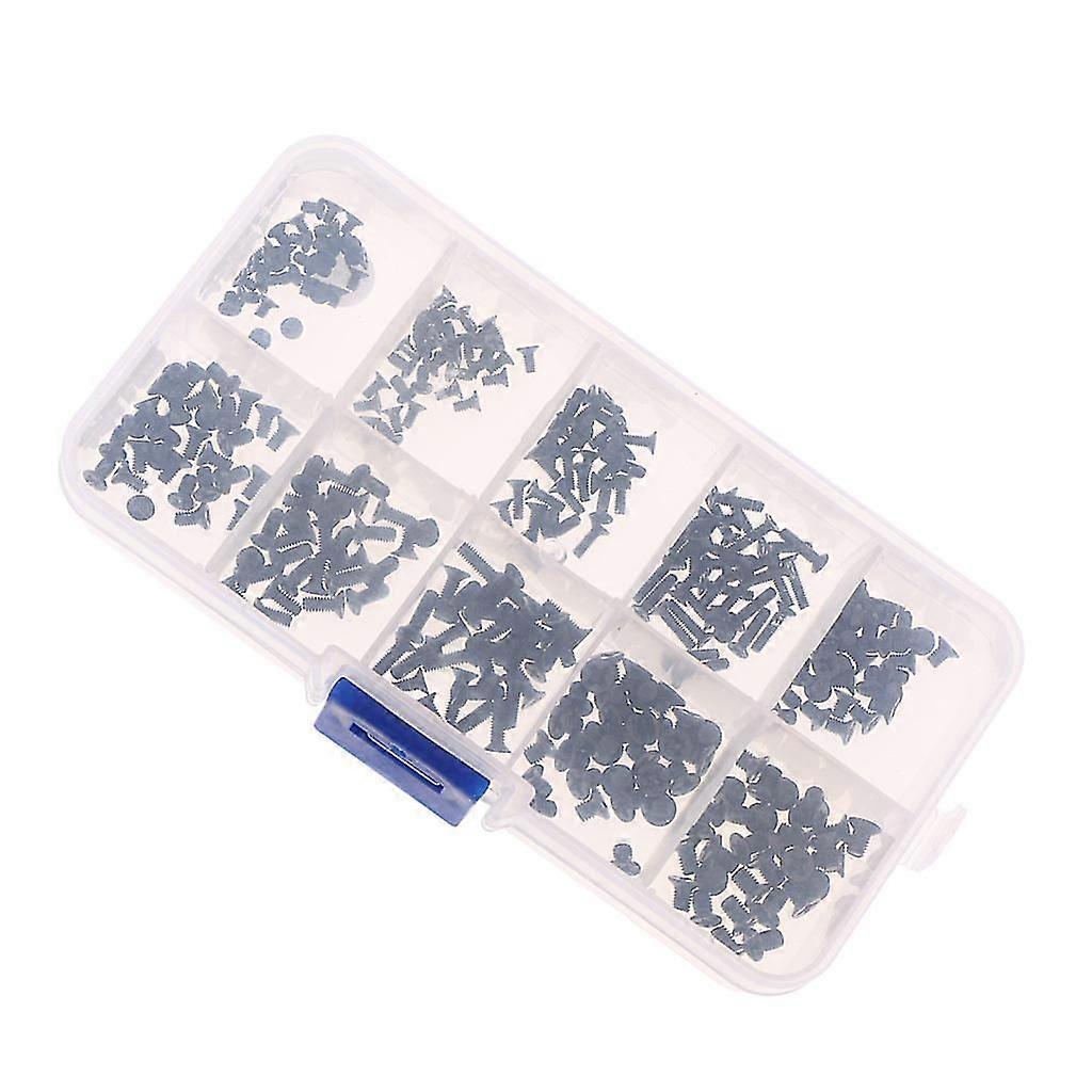 300Pcs M2/M2.5/M3 Cross Pan Head Machine screws Assortment Kit