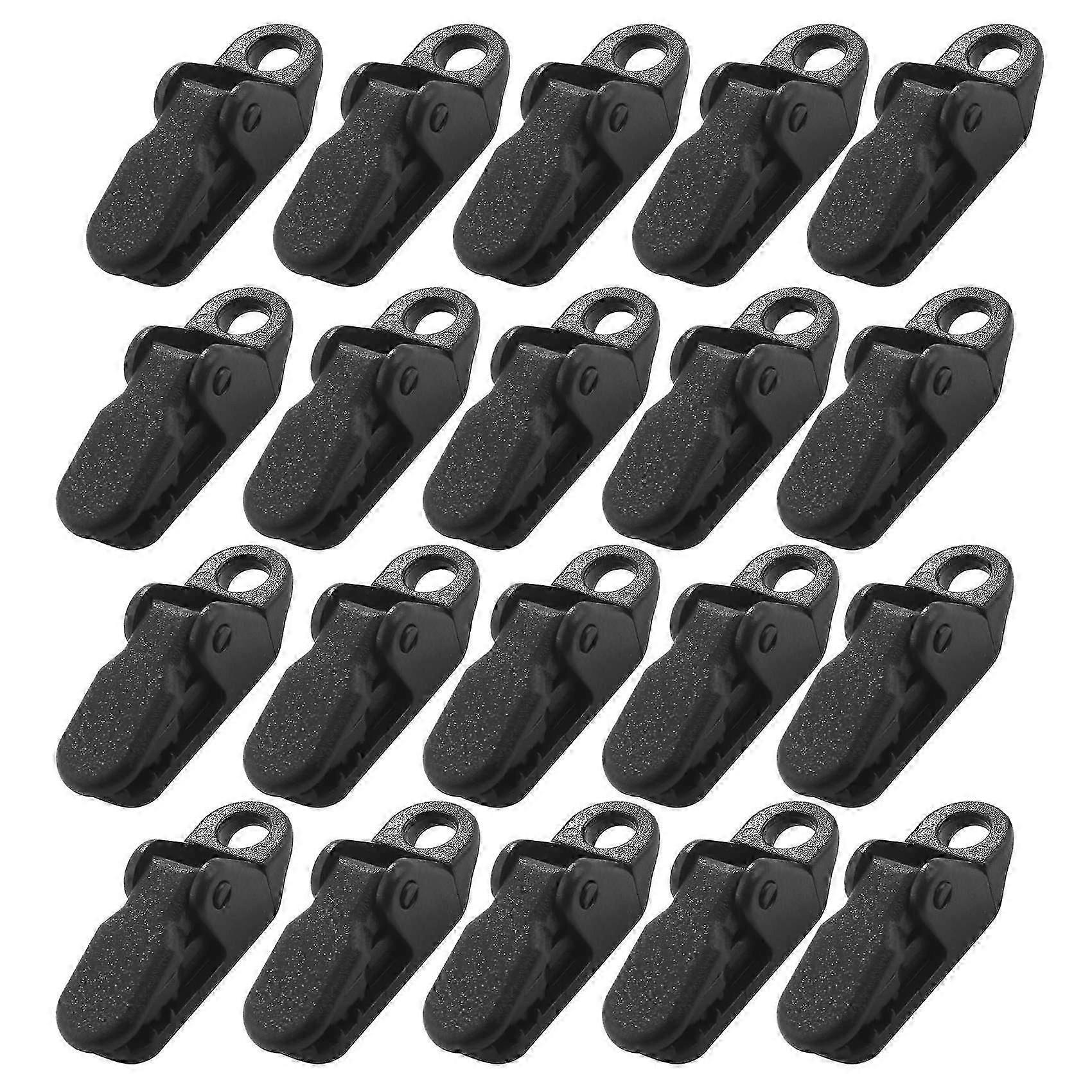 20Pcs Tent Awning Canopy Clamp Tarp Snap Canvas Anchor Gripper Caravan Jaw Grip Trap Tighten Tool O