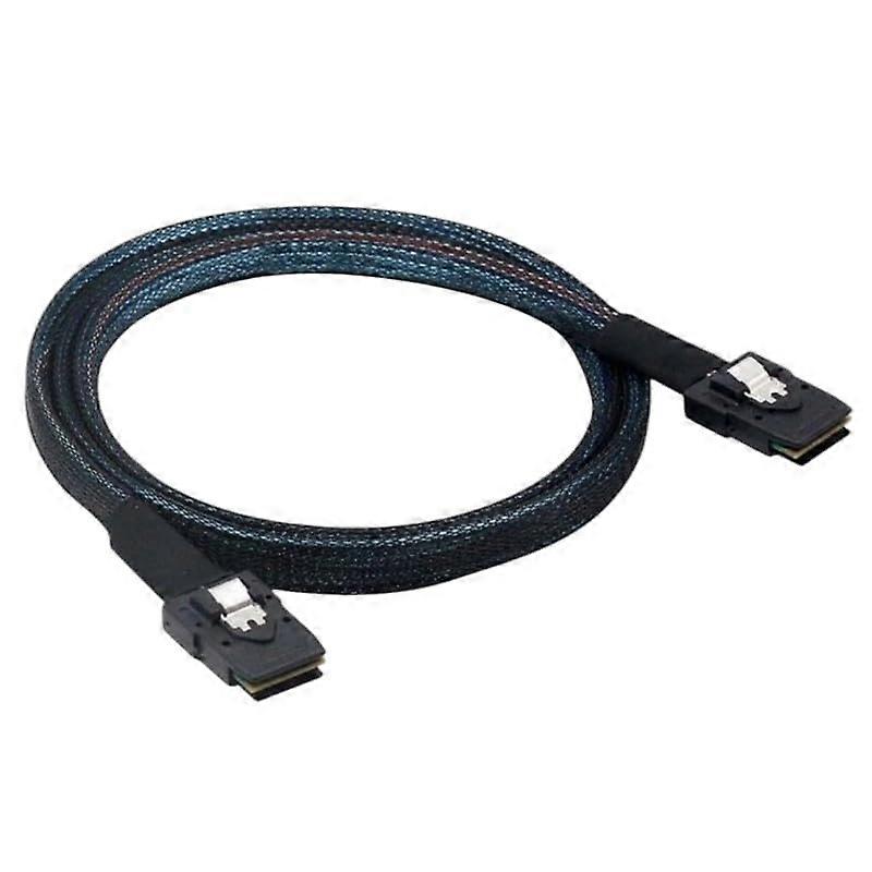 1m Minisas 36Pin to SFF-8087 Data with Cable Stainless Steel Latches for Server