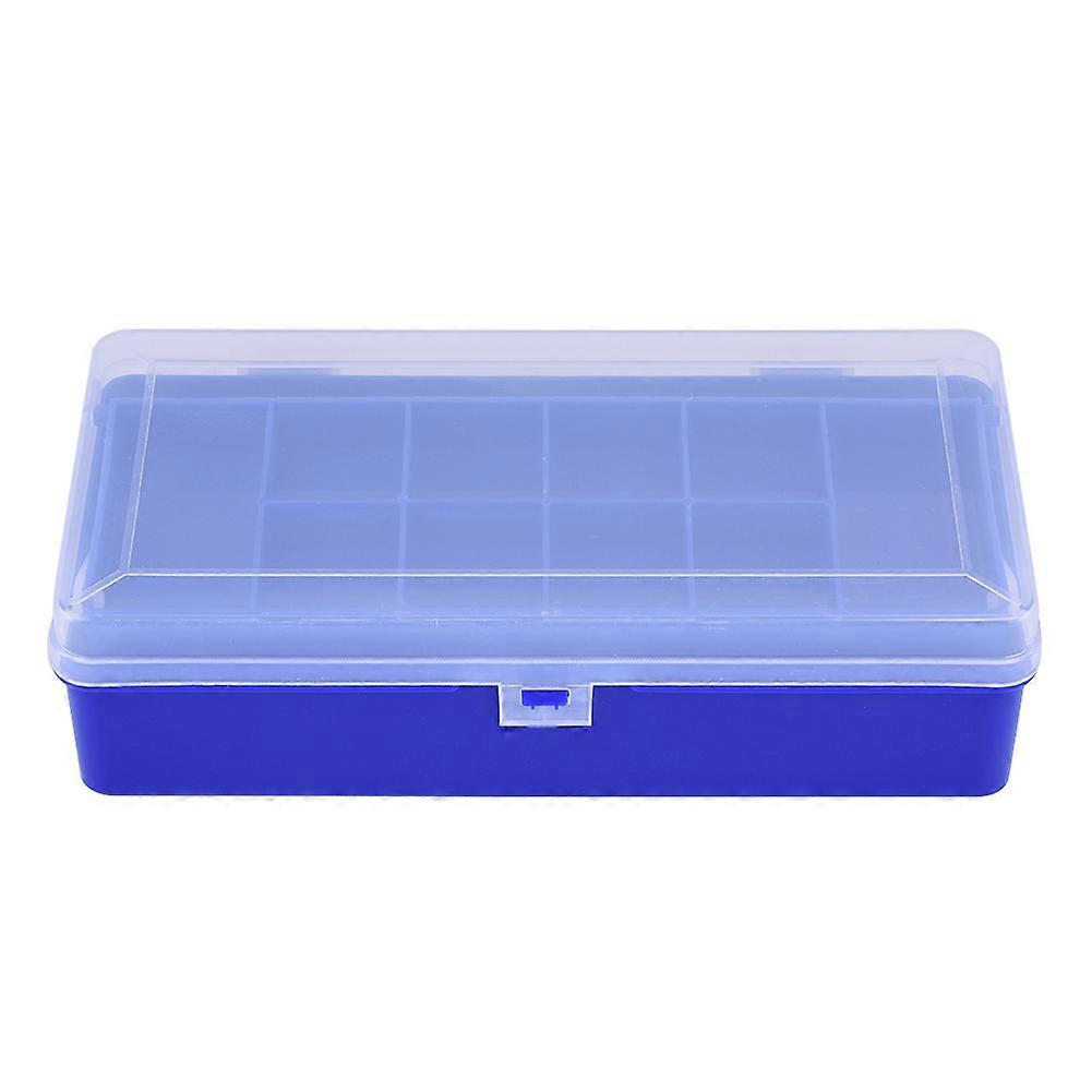 Portable Double Layer Folding Transparent Fishing Lures Hooks Weights Storage Box Case (Small)