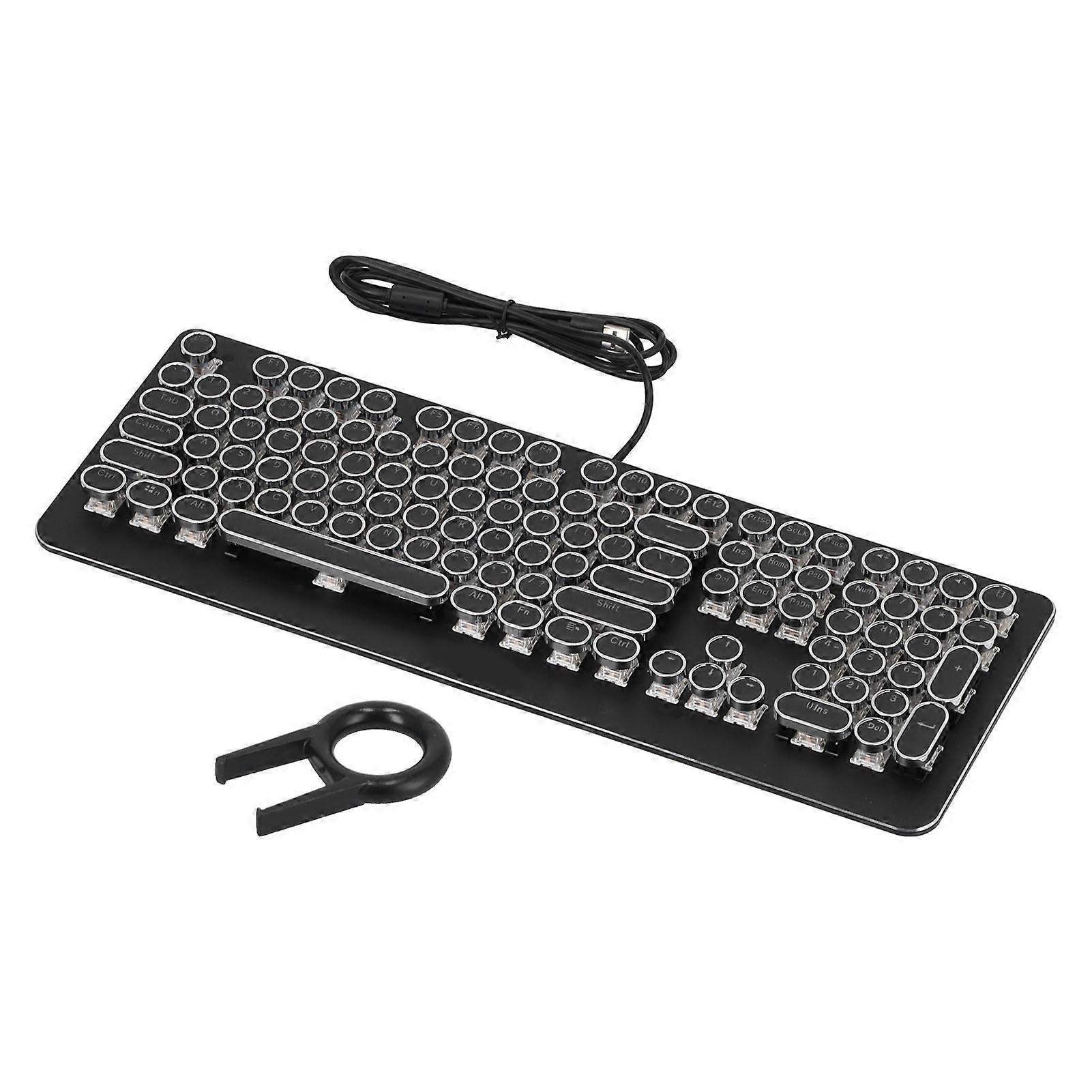 MAGIC REFINER Gaming Keyboard 108 Keys Portable Durable RGB Backlit Ergonomic Mechanical Keyboard for Laptop PC