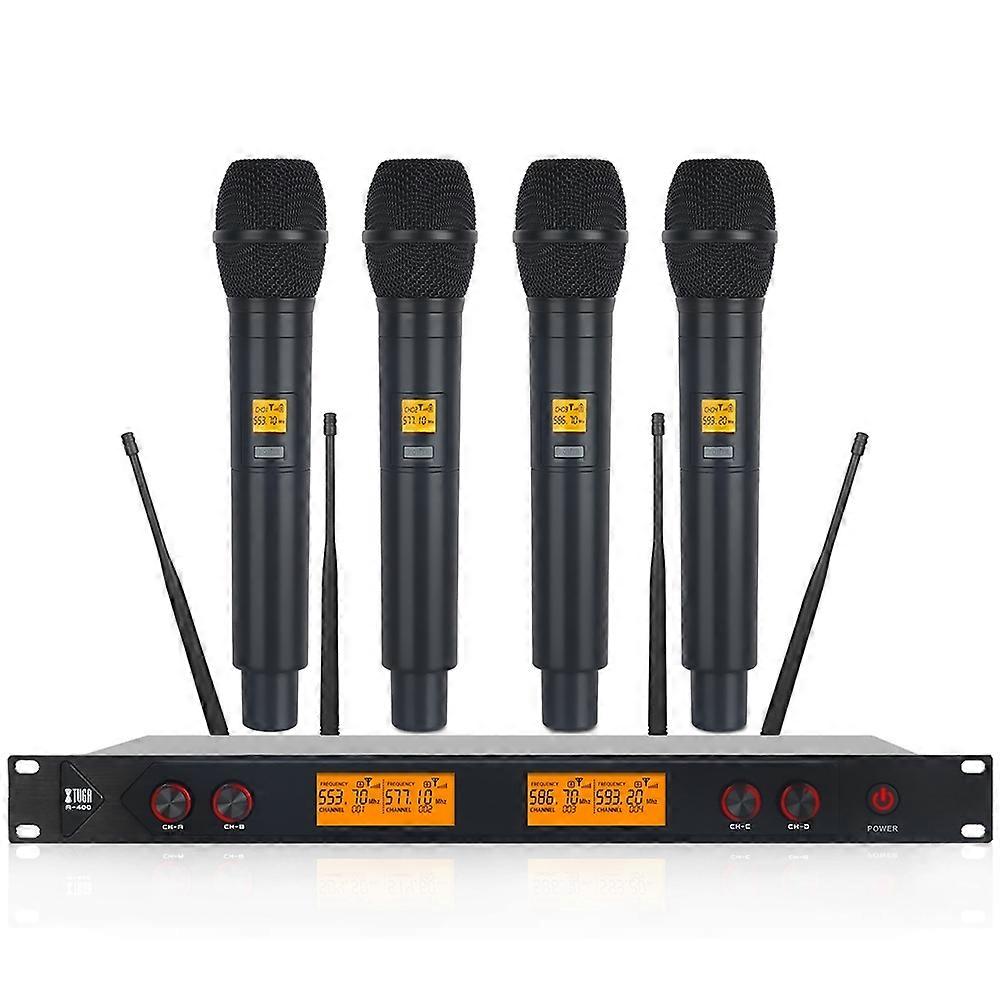 XTUGA A400-H 4-Channel UHF Wireless Microphone System A400-H